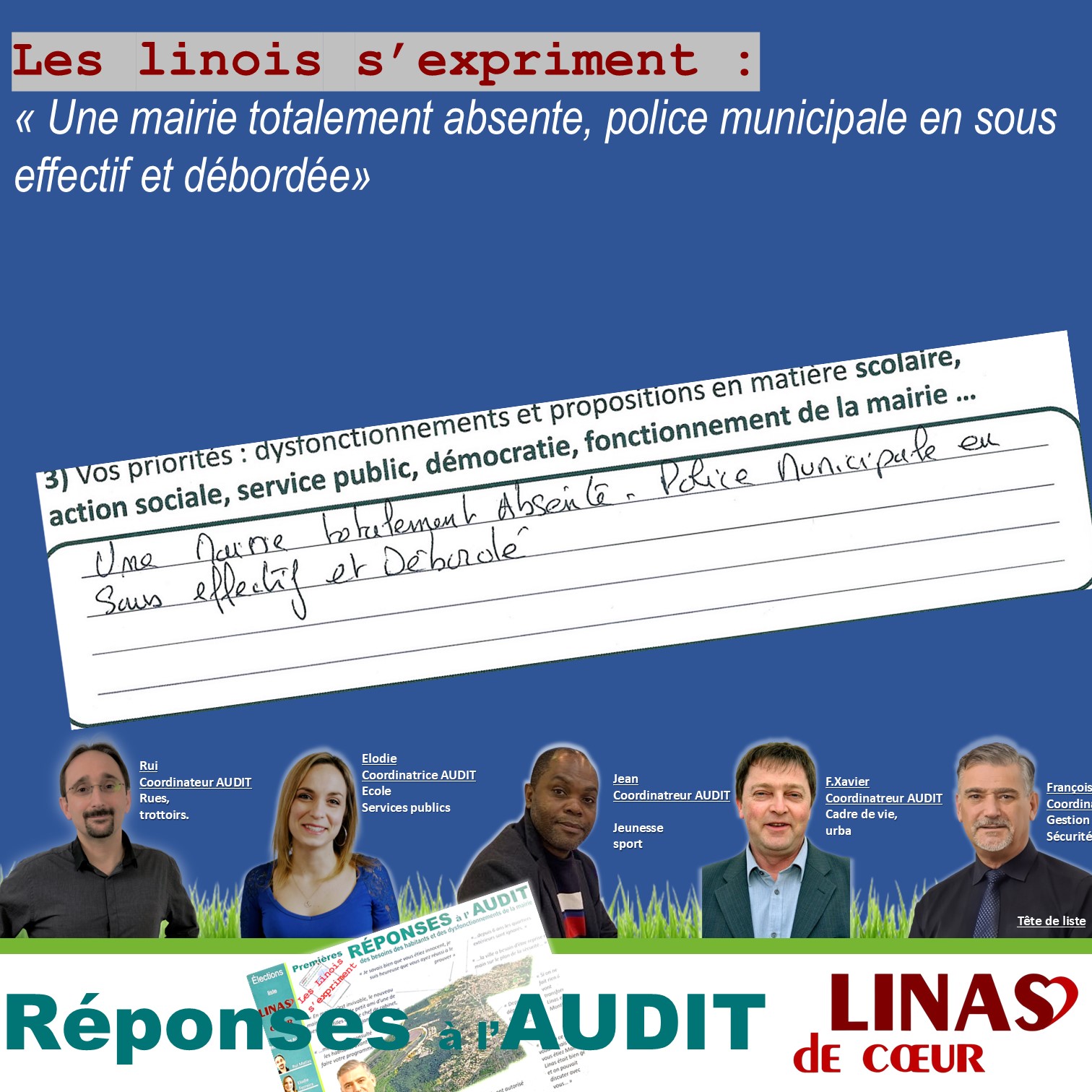 Une mairie totalement absente, police municipale en sous effectif et débordée